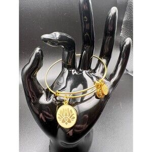 Alex and Ani Enamel Lotus Bracelet